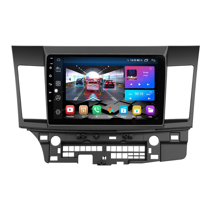 LEHX Voice 4G+WIFI Car Android 12 afor MITSUBISHI LANCER 2008-2015 10.1 Inch 2 Din Radio Video Player GPS Carplay Car DVD Player